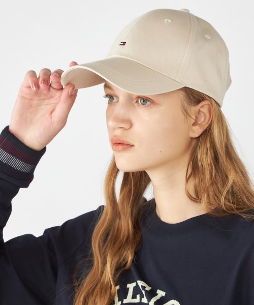 TOMMY HILFIGER(トミーヒルフィガー)/TH FLAG CAP/ベージュ