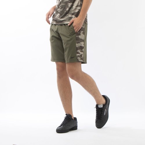 Reebok(Reebok)/トレイン カモ ウーヴン ショーツ / TRAIN CAMO WOVEN SHORT /グリーン