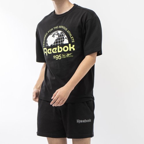 Reebok(Reebok)/グローブ ショートスリーブ Tシャツ / GS GLOBE SHORT SLEEVE TEE /ブラック