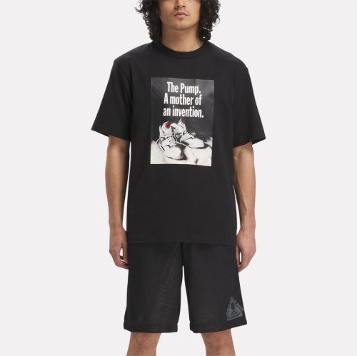 Reebok(リーボック)/バスケットボール ポンプ グラフィック Tシャツ / BB PUMP GRAPHIC TEE /ブラック