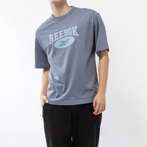 Reebok(リーボック)/クラシック ビッグ ロゴ Tシャツ / CLASSIC AE BIG LOGO TEE /インディゴ