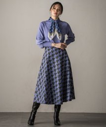 Viaggio Blu/千鳥刺繍サーキュラースカート/505639713