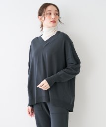 MICA&DEAL(マイカアンドディール)/【セットアップ対応商品】v/n loose knit p/o/CHARCOAL