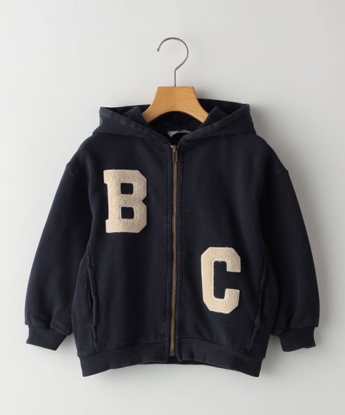 SHIPS KIDS(シップスキッズ)/BOBO CHOSES:100～130cm / BIG B.C ZIPPED HOODIE/ネイビー