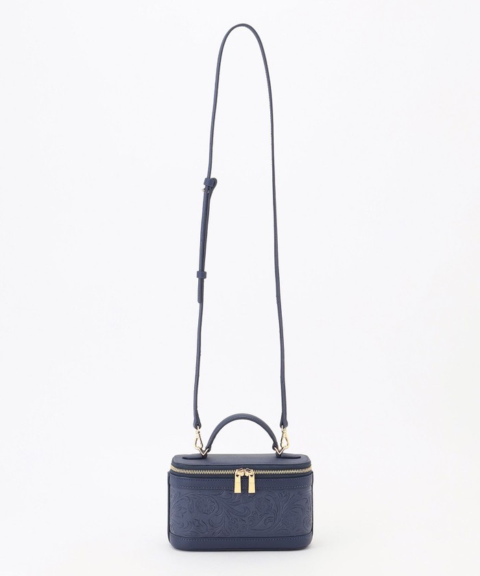 GRACECONTINENTAL Mini EmbossVCBag ネイビー F GRACECONTINENTAL Mini EmbossVCBag ネイビー F