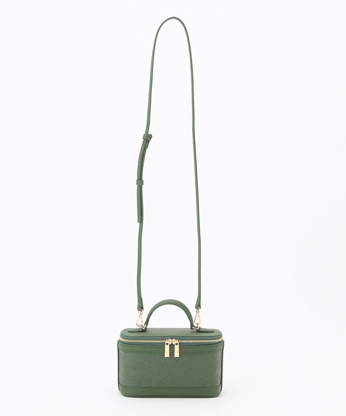 GRACECONTINENTAL Mini EmbossVCBag グリーン F GRACECONTINENTAL Mini EmbossVCBag グリーン F