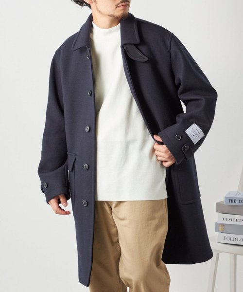 SHIPS any: FUTURE MELTON リラックス ステンカラー コート◇ MELTON FUTURE 　FUTURE 23AW◆　714