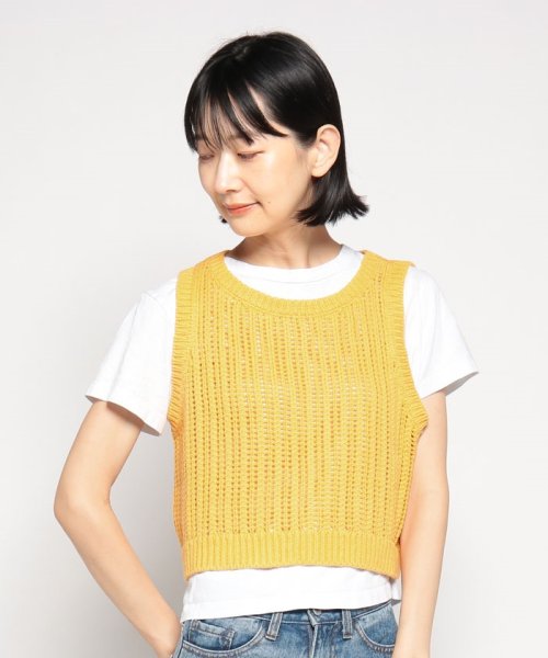 LEVI’S OUTLET(リーバイスアウトレット)/ニットベスト イエロー AMBER YELLOW/イエロー
