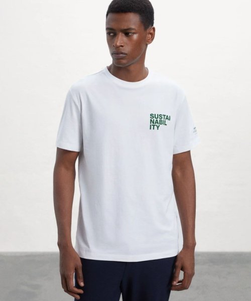 ECOALF MEN(ECOALF MEN)/SUSTAN ロゴ Tシャツ / SUSTAN T－SHIRT/ホワイト