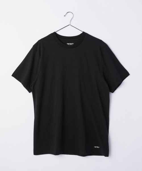 Carhartt(カーハート)/Carhartt Tシャツ 2枚セット I029370 カーハート メンズ トップス 半袖 スタンダード クルーネック Tシャツ  WIP STANDARD C/ブラック