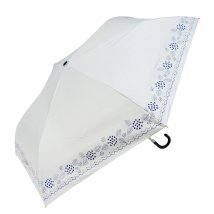 BACKYARD FAMILY(バックヤードファミリー)/晴雨兼用 折りたたみ傘 50cm シルバーコーティング/ホワイト系1