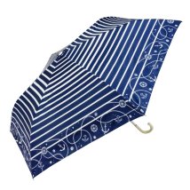 BACKYARD FAMILY(バックヤードファミリー)/晴雨兼用 折りたたみ傘 50cm シルバーコーティング/ネイビー