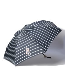 POLO RALPH LAUREN(umbrella)(ポロラルフローレン（傘）)/折りたたみ傘　POLO BEARストライプ/ネイビーブルー