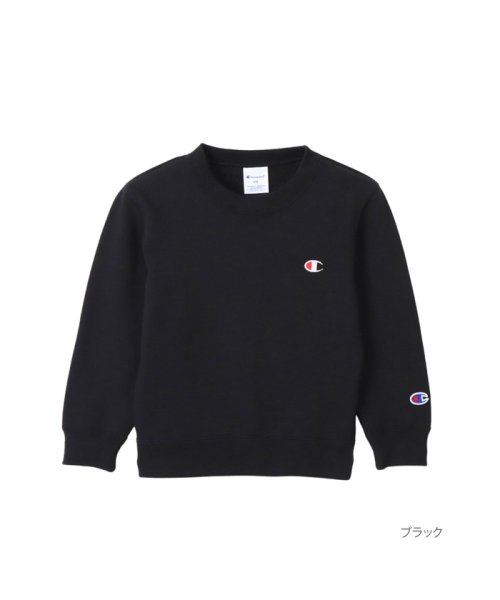 MAC HOUSE(kid's)(マックハウス（キッズ）)/Champion チャンピオン ベーシックワンポイントスウェット CK－Y001/ブラック