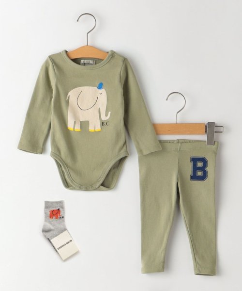 SHIPS KIDS(シップスキッズ)/BOBO CHOSES:BABY PACK THE ELEPHANT/ライトオリーブ