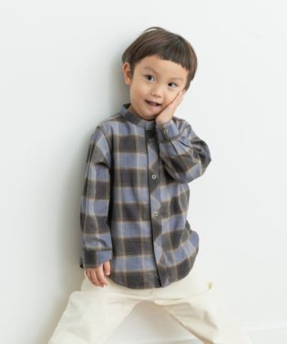 URBAN RESEARCH DOORS（Kids）/『親子リンク』バンドカラーチェックシャツ(KIDS)/505646596