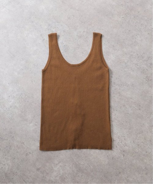 JOINT WORKS(ジョイントワークス)/【eenie / イーニー】Back Slit Knit Tank Top/ブラウン