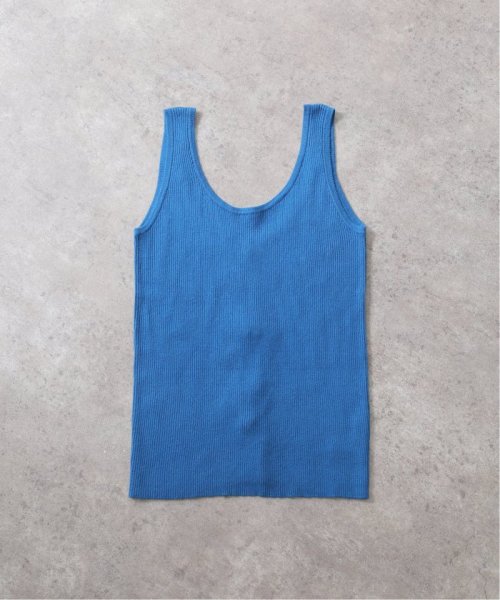 JOINT WORKS(ジョイントワークス)/【eenie / イーニー】Back Slit Knit Tank Top/ブルー