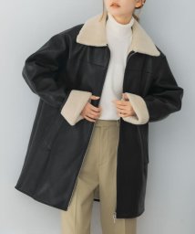 URBAN RESEARCH ROSSO(URBAN　RESEARCH　ROSSO)/le　fauxleathermustanghalfcoat/BLACK