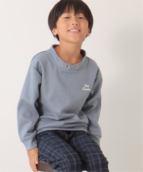 ikka kids(イッカ　キッズ)/【抗菌防臭／吸水速乾】フェイクスエードルーイカラートレーナー（120〜160cm）【親子おそろい】/ブルー