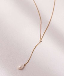 collex/【MERAKI】Gold Pearl Drop Necklace/505494568