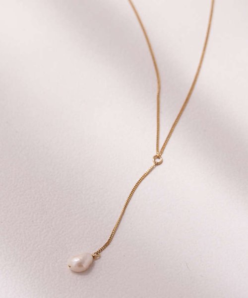 collex(collex)/【MERAKI】Gold Pearl Drop Necklace/ゴールド