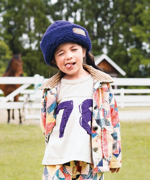 アンティークプリント キルティング ジャケット GO TO FLOWER