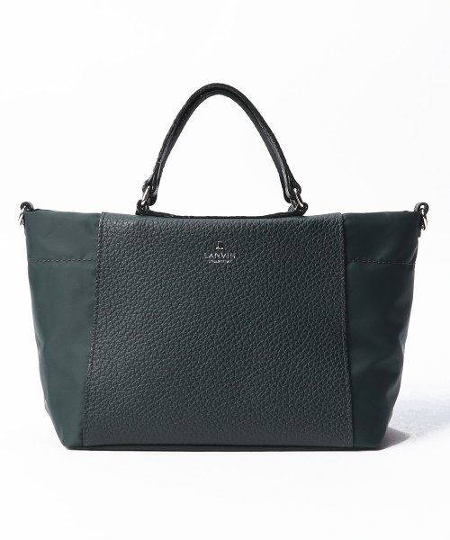 LANVIN COLLECTION(BAG)(ランバンコレクション（バッグ）)/ショルダー付き2WAY手提げバッグ【アヴェク】/ダークグリーン