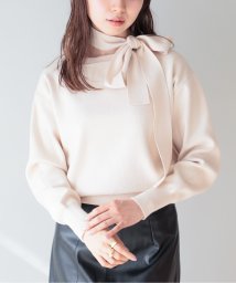 SETUP7(SETUP7)/【谷まりあさん着用！SWEET11月号掲載品商品】2WAY RIBBON KNIT TOPS ボウタイニット/アイボリー