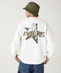 AVIREX/《WEB限定》CAMOUFLAGE STAR & PINUP GIRL L/S T－SHIRT / /505647519