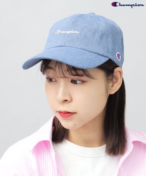 CHAMPION(チャンピオン)/Champion チャンピオン スタンダード ローキャップ ツイル デニム シンプル カジュアル 帽子 ユニセックス/インディゴ