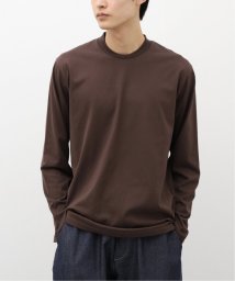 B.C STOCK(ベーセーストック)/ジャケットTシャツ ロングスリーブ/ブラウン