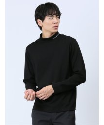 TAKA-Q(タカキュー)/ダンボールニット モックネック長袖Tシャツ メンズ Tシャツ カットソー カジュアル インナー ビジネス ギフト プレゼント/ブラック