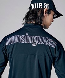 Munsingwear(マンシングウェア)/【ENVOY】MOTION３Dビッグバックロゴプリント長袖シャツ【アウトレット】/ブラック