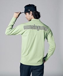 Munsingwear(マンシングウェア)/【ENVOY】MOTION３Dビッグバックロゴプリント長袖シャツ【アウトレット】/ライムグリーン