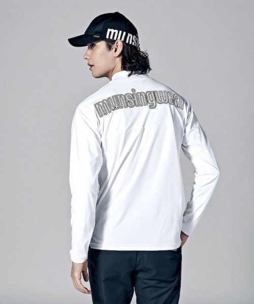 Munsingwear(マンシングウェア)/【ENVOY】MOTION３Dビッグバックロゴプリント長袖シャツ【アウトレット】/ホワイト