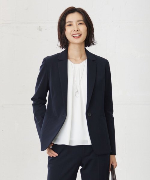 【洗える】T/Rアルガンシルク テーラード ジャケット 大きいサイズ 小さいサイズ