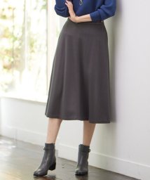 J.PRESS LADIES（LARGE SIZE）(J．プレス　レディス（大きいサイズ）)/【洗える】セルロースリバー スカート/グレー系