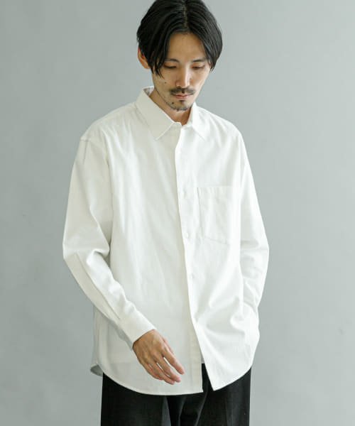 URBAN RESEARCH(アーバンリサーチ)/『UR TECH』レギュラーカラーシャツ/WHITE