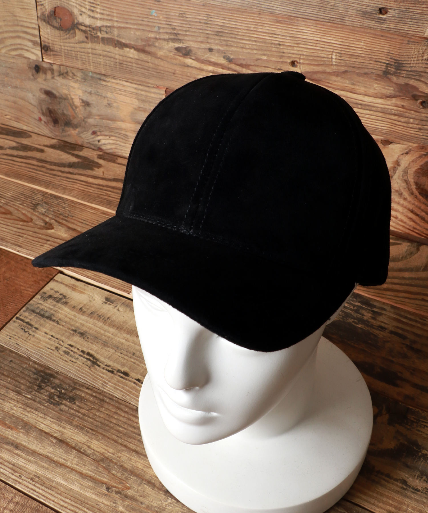 USA製 スウェードキャップ/サイズ調節可能 メンズ レディース 帽子 キャップ スウェード 秋冬 ブラック/ブラウン