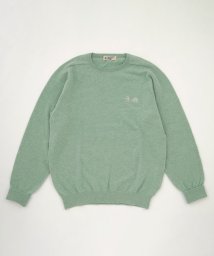 Penguin by Munsingwear/【Penguin by CLUBHAUS】LAMS WOOL SADDLE SHOULDER CREW SWEATER/505632710