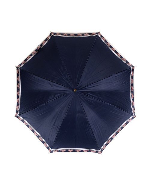 LANVIN en Bleu(ランバン オン ブルー)/ランバン オン ブルー LANVIN en Bleu 傘 長傘 雨傘 ジャンプ傘 レディース 60cm 軽量 UMBRELLA ブラック ライトグレー ネイビー/ネイビー