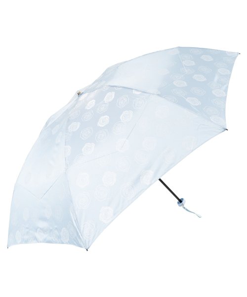 LANVIN COLLECTION(ランバン コレクション)/ランバン コレクション LANVIN COLLECTION 雨傘 折りたたみ ミニ レディース 60cm 軽量 FOLDING UMBRELLA ネイビー ベー/サックス