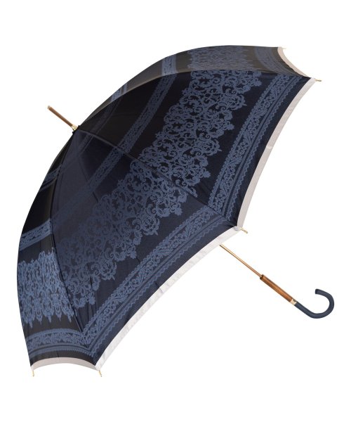 LANVIN COLLECTION(ランバン コレクション)/ランバン コレクション LANVIN COLLECTION 長傘 雨傘 レディース 58cm 軽量 LONG UMBRELLA ネイビー ベージュ ピンク 84/ネイビー