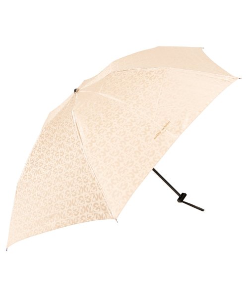 mila schon(ミラ・ショーン)/ミラショーン mila schon 傘 折り畳み 雨傘 レディース 55cm 軽量 ジャガード FOLDING UMBRELLA ブラック オフホワイト ネイビ/オフホワイト