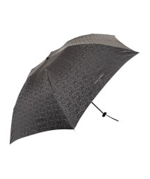 mila schon(ミラ・ショーン)/ミラショーン mila schon 傘 折り畳み 雨傘 メンズ 60cm 軽量 ジャガード FOLDING UMBRELLA ブラック ブラウン ダーク グリー/ブラック