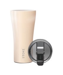 STTOKE(ストーク)/ストーク STTOKE タンブラー ステンレスボトル リユーザブルカップ 470ml Gサイズ 保温 保冷 蓋付き REUSABLE CUP 16OZ ブラック/アイボリー