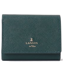 LANVIN en Bleu(BAG)(ランバンオンブルー（バッグ）)/リュクサンブール コンパクト財布/ディープグリーン