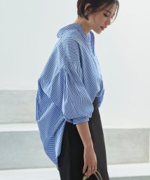 RUIRUE BOUTIQUE/STRIPED OVERSIZE LONG SLEEVE SHIRTS ストライプオーバーサイズ長袖シャツ(T1303)/505648802