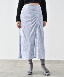DRESSTERIOR(ドレステリア)/CODE A | flower print skirt/ライトブルー（191）